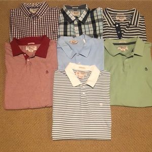 Penguin  Lot of  7  Short Sleeve Shirts Size XXL